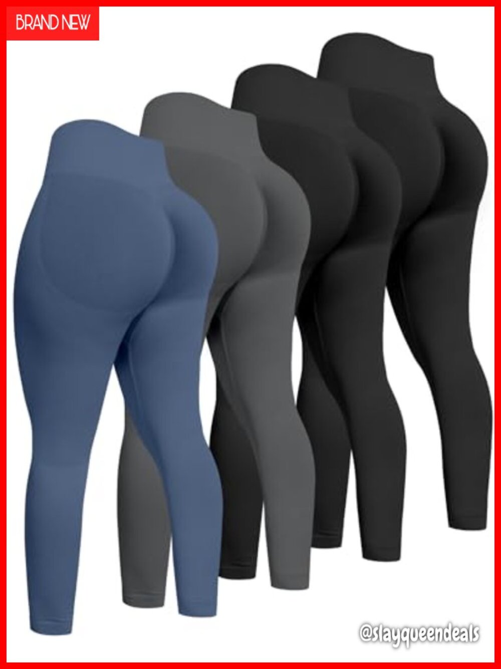 High Waisted Seamless Scrunch Butt Leggings Butt Lifting Workout Gym Yoga